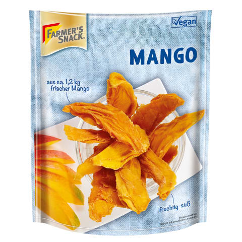 Džiov. mango juostelės FARMERS SNACK, 100 g