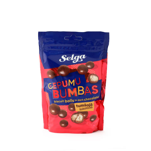 Cepumu bumbas Selga tumšajā šokolādē 120g