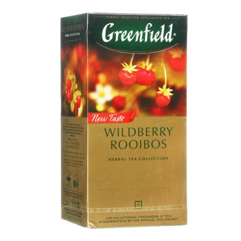 Zāļu tēja Greenfield Wildb. Rooibos 25x1,5g