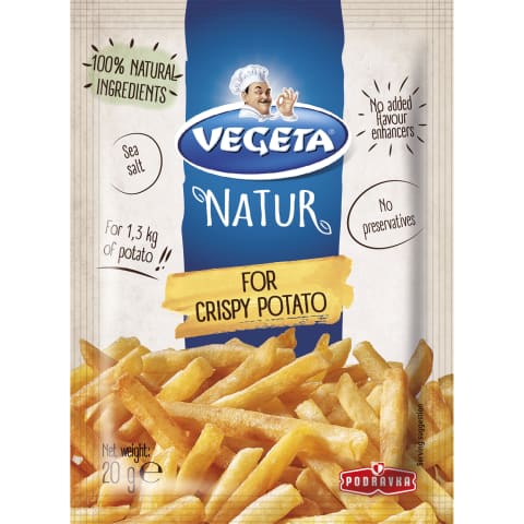 Garšvielu mais. Vegeta Natur kartupeļiem 20g