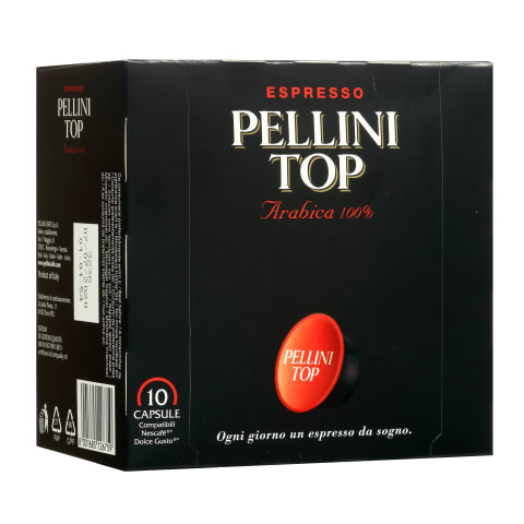 Kavos kapsulės PELLINI TOP, 10 vnt.