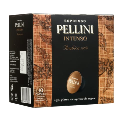Kavos kapsulės PELLINI INTENSO, 10 vnt., 75g