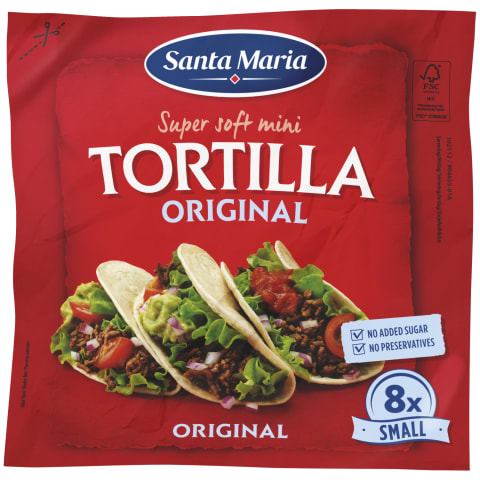 Mini tortilijos SANTA MARIA ORIGINAL, 200g