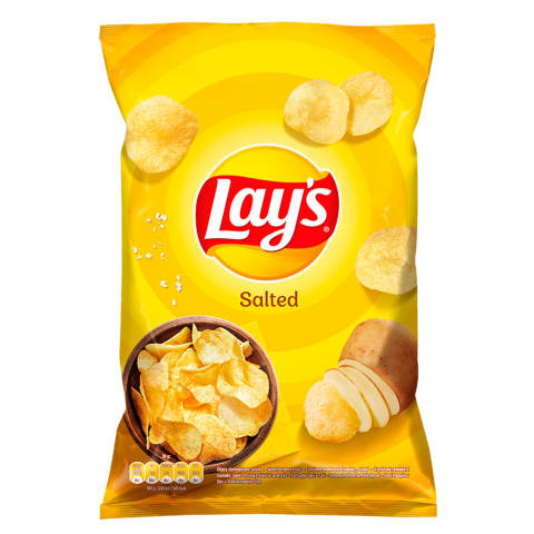 Bulvių traškučiai su druska LAYS, 130 g