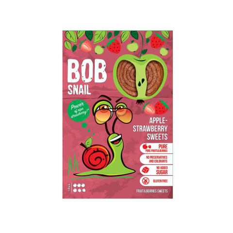 Õuna-maasikarullikesed Bob Snail 60g