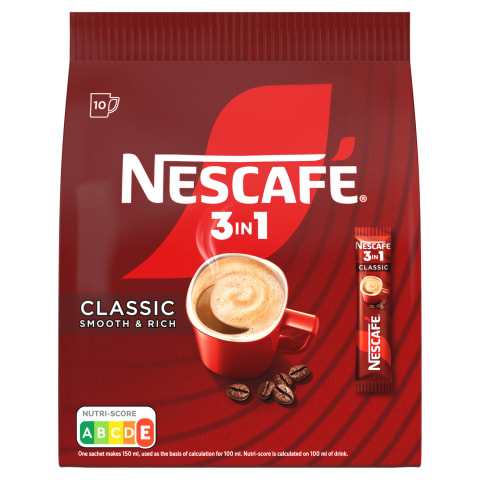 Kohv lahustuv 3in1 Nescafé Classic 10x16,5g