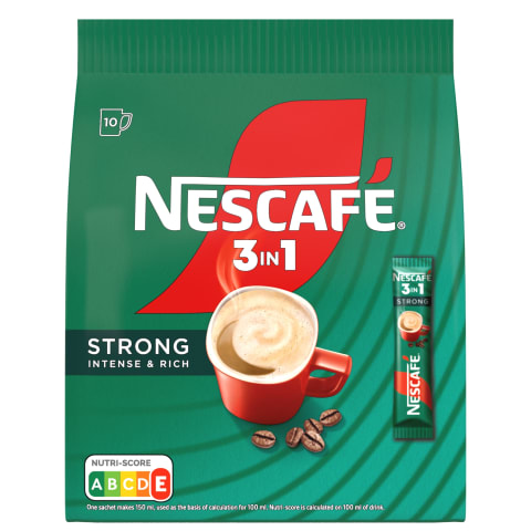 Kohv lahustuv 3in1 strong Nescafé 10x17g