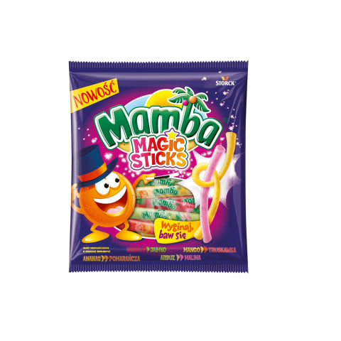 Košļājamās konf.Mamba Magic Sticks 150g