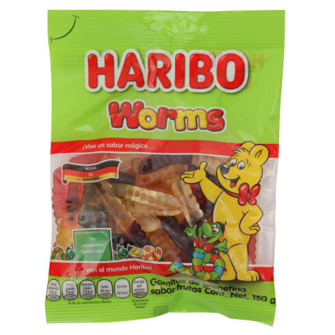 Želė saldainiai HARIBO WORMS, 150 g