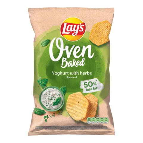 Kartupeļu čipsi Lay's ar jog., zaļumu g. 110g