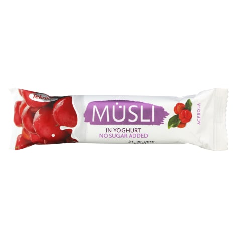 Javainis jog.gl. malpigijų skonio MUSLI, 30g