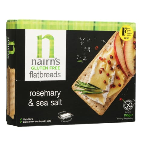 Duonelės su rozmarin.ir druska NAIRN'S, 150 g