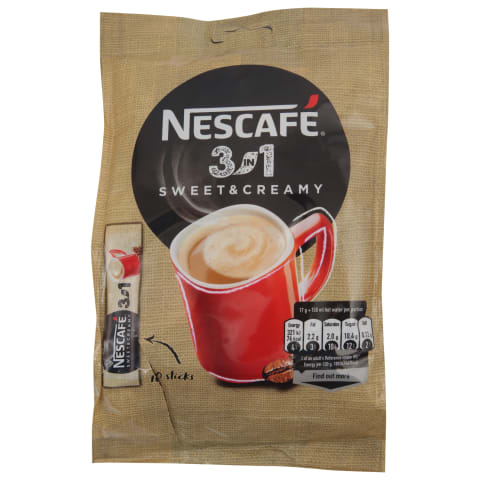 Šķīst. kafijas dzēr. Nescafe Sweet&Cr. 10x17g