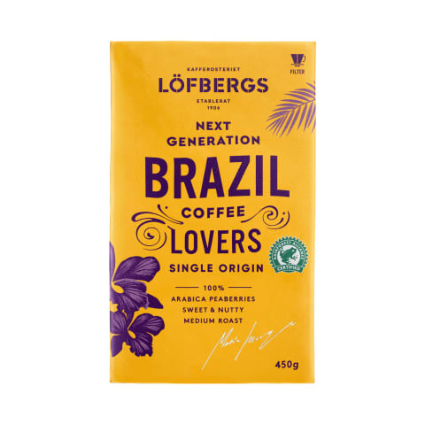 Löfbergs Brazil NGCL jahvatatud kohv 450g
