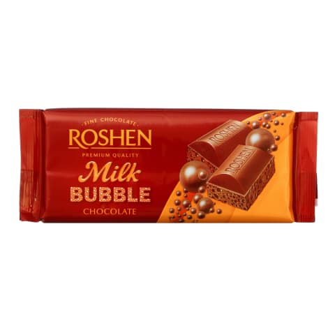 Šokoladas ROSHEN MILK BUBBLE, 80 g