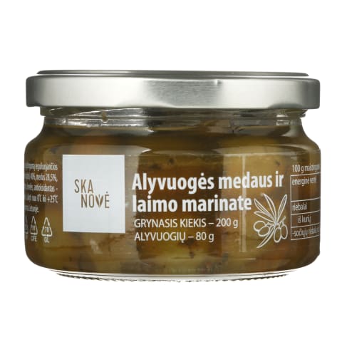 Alyvuogės medaus ir laimo mar. SKANOVĖ, 200 g