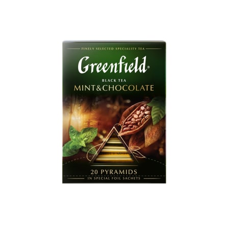 Melnā tēja Greenfield piparm. un šok. 36g