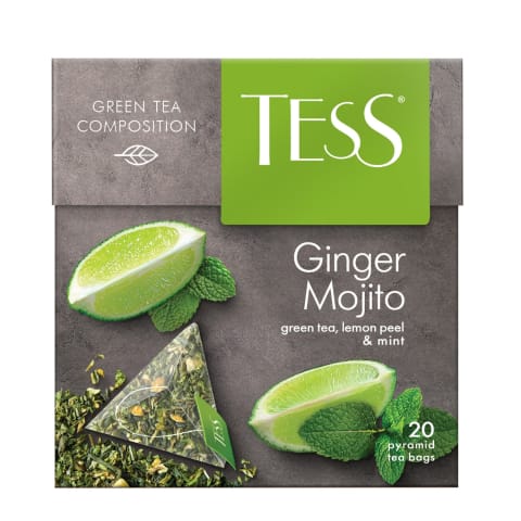 Tēja Tess zaļā Ginger Mojito Pyramids 20*1,8g