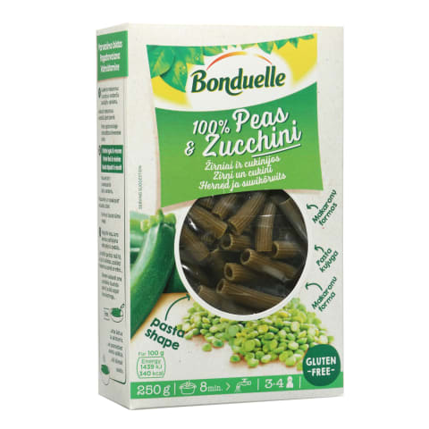 Žirnelių ir cukin. makaronai BONDUELLE, 250g