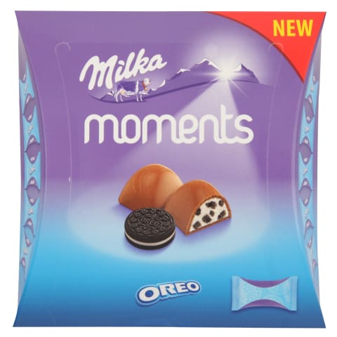 Šokolādes konfektes Milka Moments oreo 92g