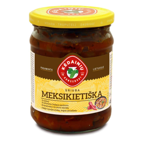 Sriuba KĖDAINIŲ KONSERVAI MEKSIKIETIŠKA, 480g