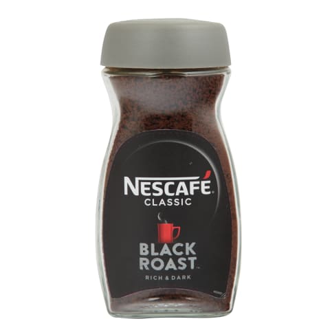 Šķīstošā kafija Nescafe Black Roast 200g
