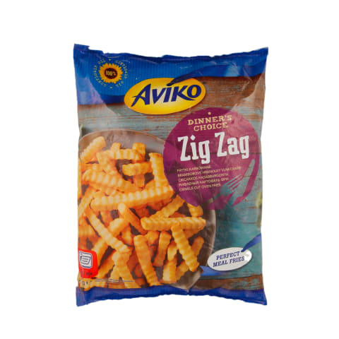 Šald. gruzdintos bulvytės AVIKO ZIG ZAG, 750g