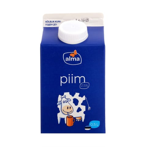 Piim 2,5%, ALMA, 0,5 l