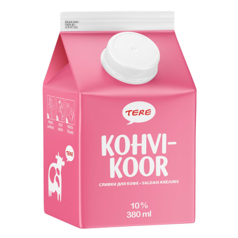 Kohvikoor 10%, TERE, 380 ml