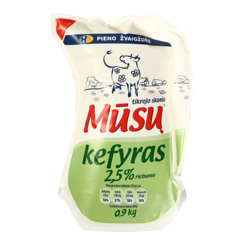 DVARO kefyras ąsotėlyje, 2,5 % rieb., 0,9 kg