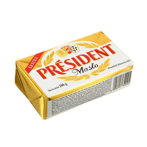 Sviestas PRESIDENT EXTRA, 82 % rieb., 200 g