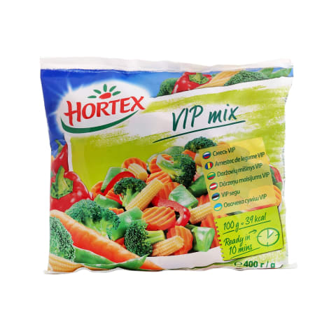 Šaldytų daržovių mišinys HORTEX VIP MIX, 400g