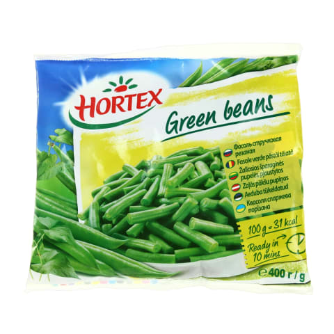 Šald. žalios šparaginės pupelės HORTEX, 400 g