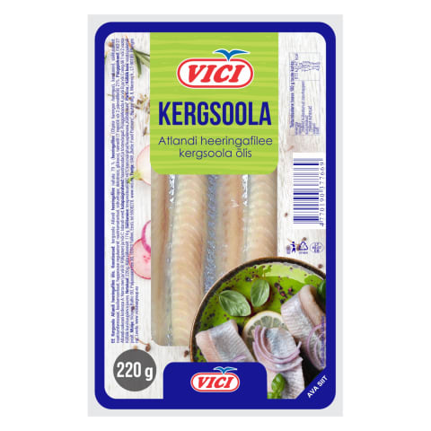 Heeringafilee kergsoola Viči 220g