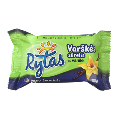 Varškės sūrelis su vanil. RYTAS, 7,5 %, 100 g