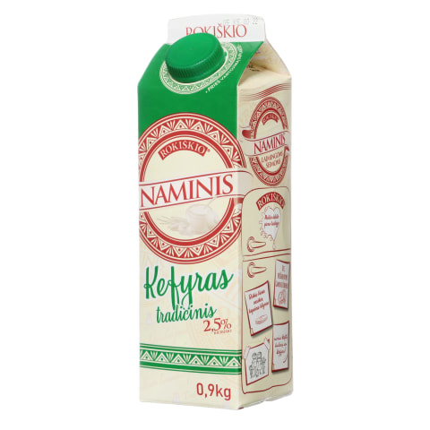 Rokiškio NAMINIS kefyras, 2,5% rieb., 0,9kg