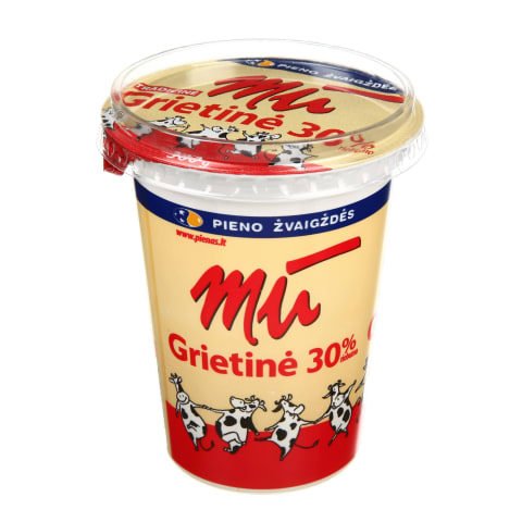 Grietinė MŪ, 30 % rieb., 360 g