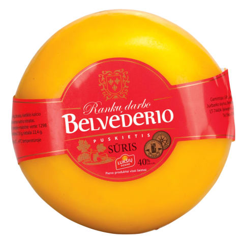 Puskietis sūris BELVEDERIO, 40% rieb., 300g
