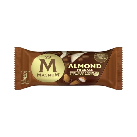 Vaniļas sald.s Magnum ar mandelēm 120ml/86g