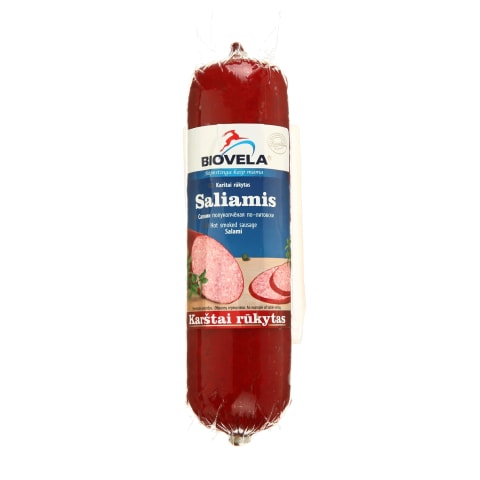 Karštai rūkytas saliamis BIOVELA, I r., 350 g