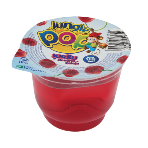 Vyšnių skonio želė desertas JUNGLE POP, 115g