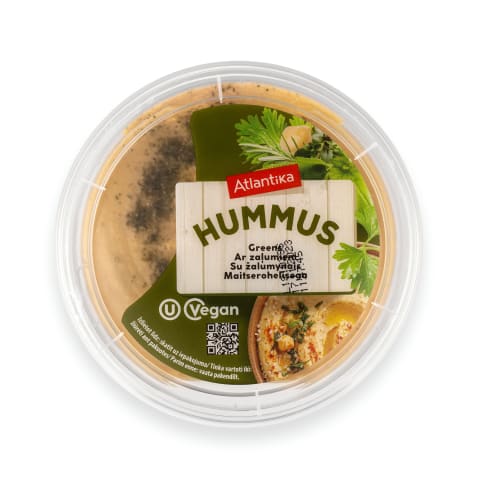 Humusas su žolelėmis ir alyv. aliejumi, 180g