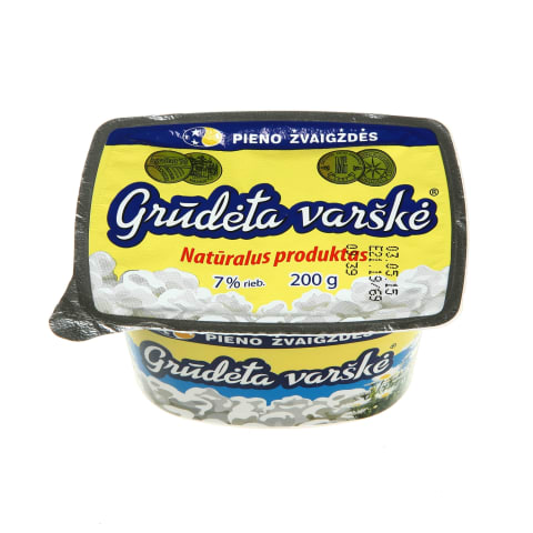 Grūdėta varškė, 7% rieb., 200g
