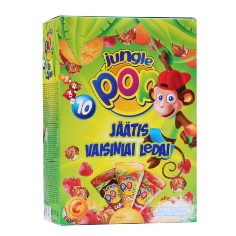 Augļu saldējums Jungle POP multipaka 620g