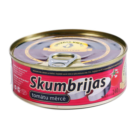 Skumbrija tomātu mērcē 240g