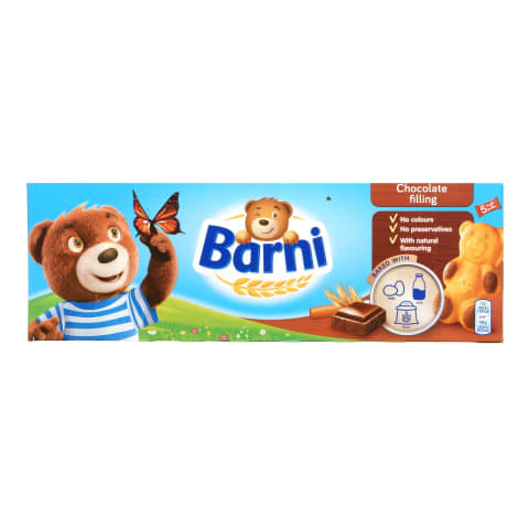 Biskviitküpsised šokolaaditäidisega Barni 150g