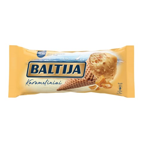 Karameliniai ledai BALTIJA, 140 ml /83 g