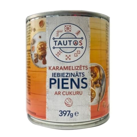 Karamel. ieb. piens Tautas ar cukuru 397g