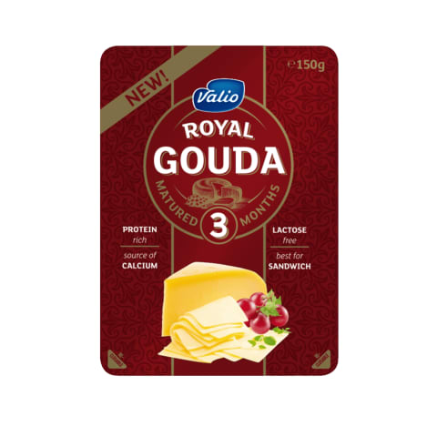 Juust Royal Gouda Red viilutatud Valio 150g