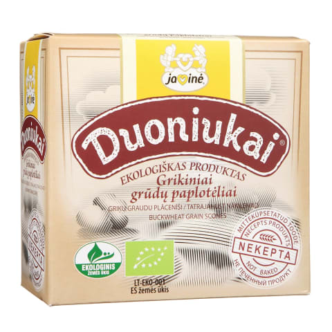 Ekologiški grikiniai duoniukai JAVINĖ, 80g